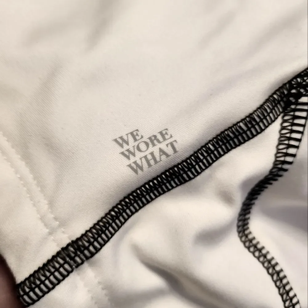 WeWoreWhat Square Neck Corset Top  SportBra White Size XL